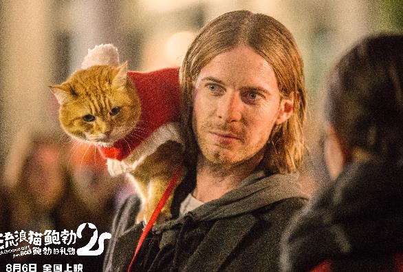 《流浪猫鲍勃2：鲍勃的礼物》定档8月6日 鲍勃猫延续最后的温暖